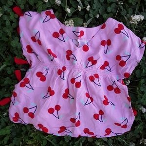 Cat and Jack cherry swimsuit cover 12 month